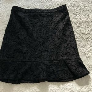 Club Monaco black lace skirt size 8